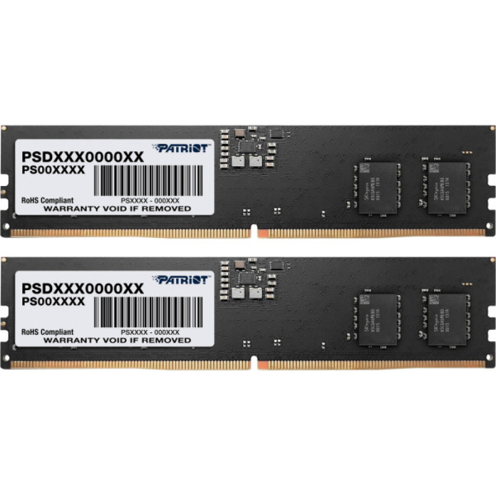 Модуль пам'яті для комп'ютера DDR5 16GB (2x8GB) 4800 MHz Signature Line Patriot (PSD516G4800K)