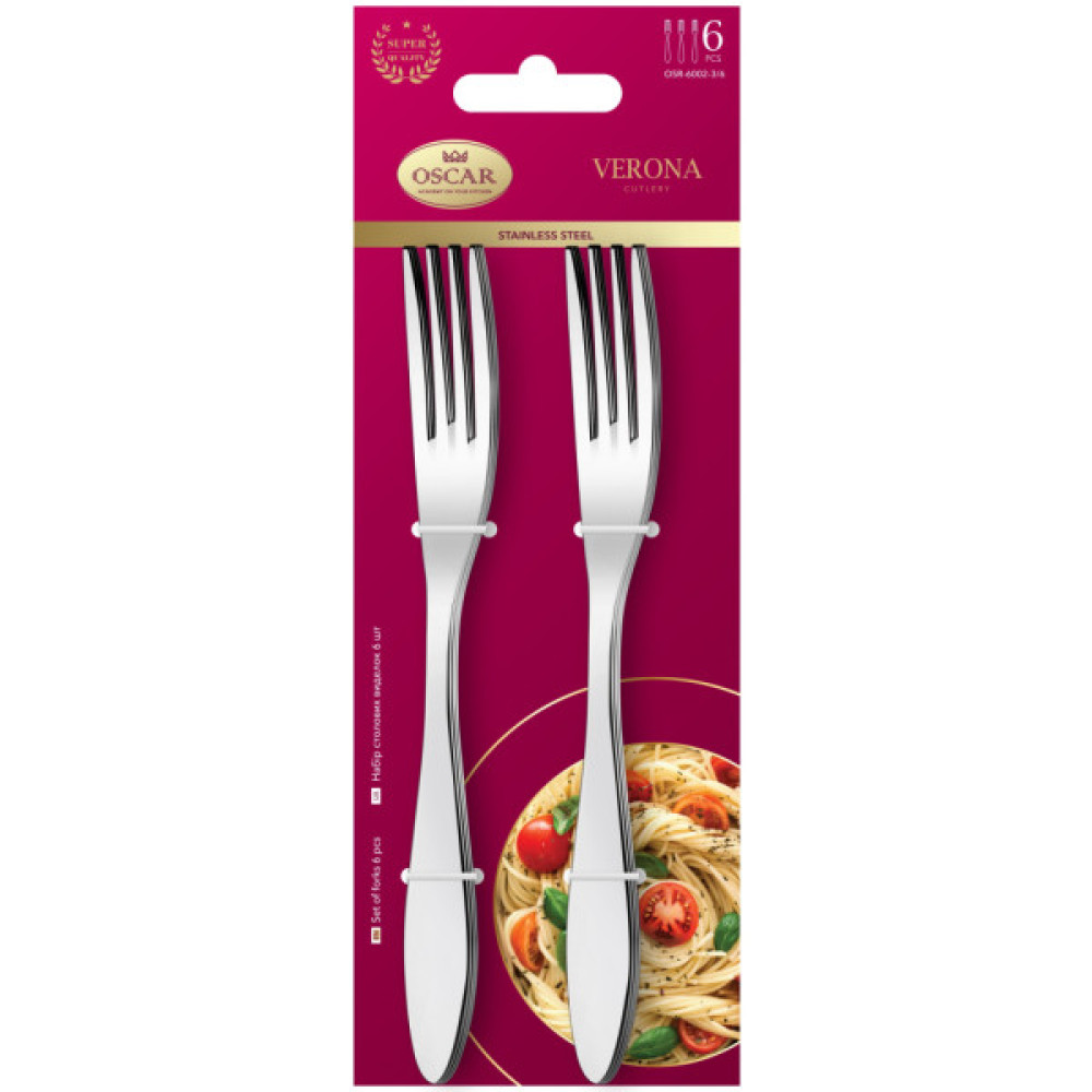 Столова виделка Oscar Verona 6 шт (OSR-6002-3/6)