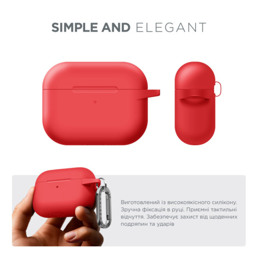 Чохол для навушників Armorstandart Hang Case For Apple AirPods Pro 3 Red (ARM88282)