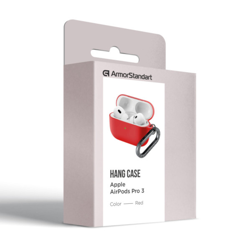 Чохол для навушників Armorstandart Hang Case For Apple AirPods Pro 3 Red (ARM88282)