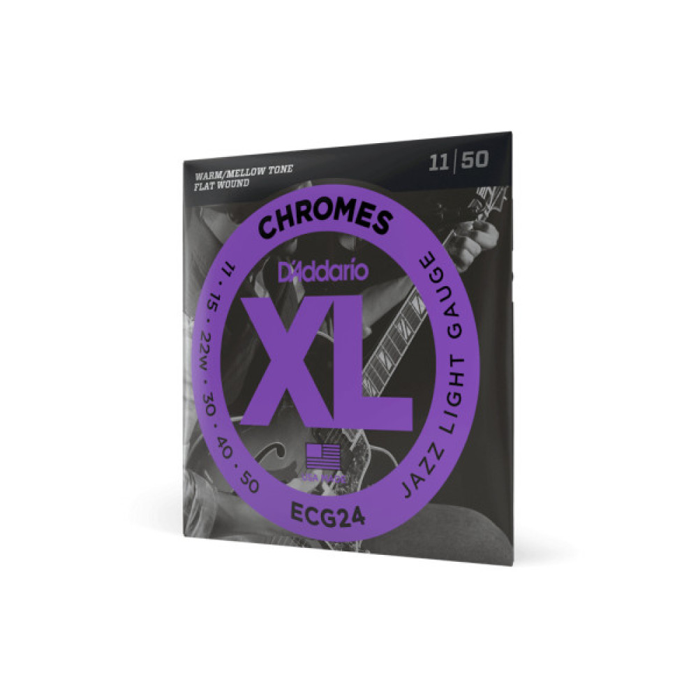 Струни для гітари D'Addario XL Chromes Jazz Light (11-50) (ECG24)