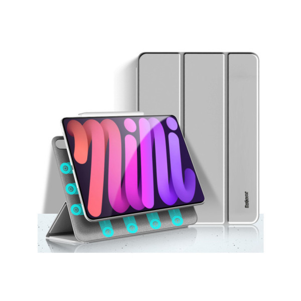 Чохол до планшета BeCover Magnetic Apple iPad mini 6 2021 Gray (706838) Чохол до планшета BeCover Magnetic Apple iPad mini 6 2021 Gray (706838)