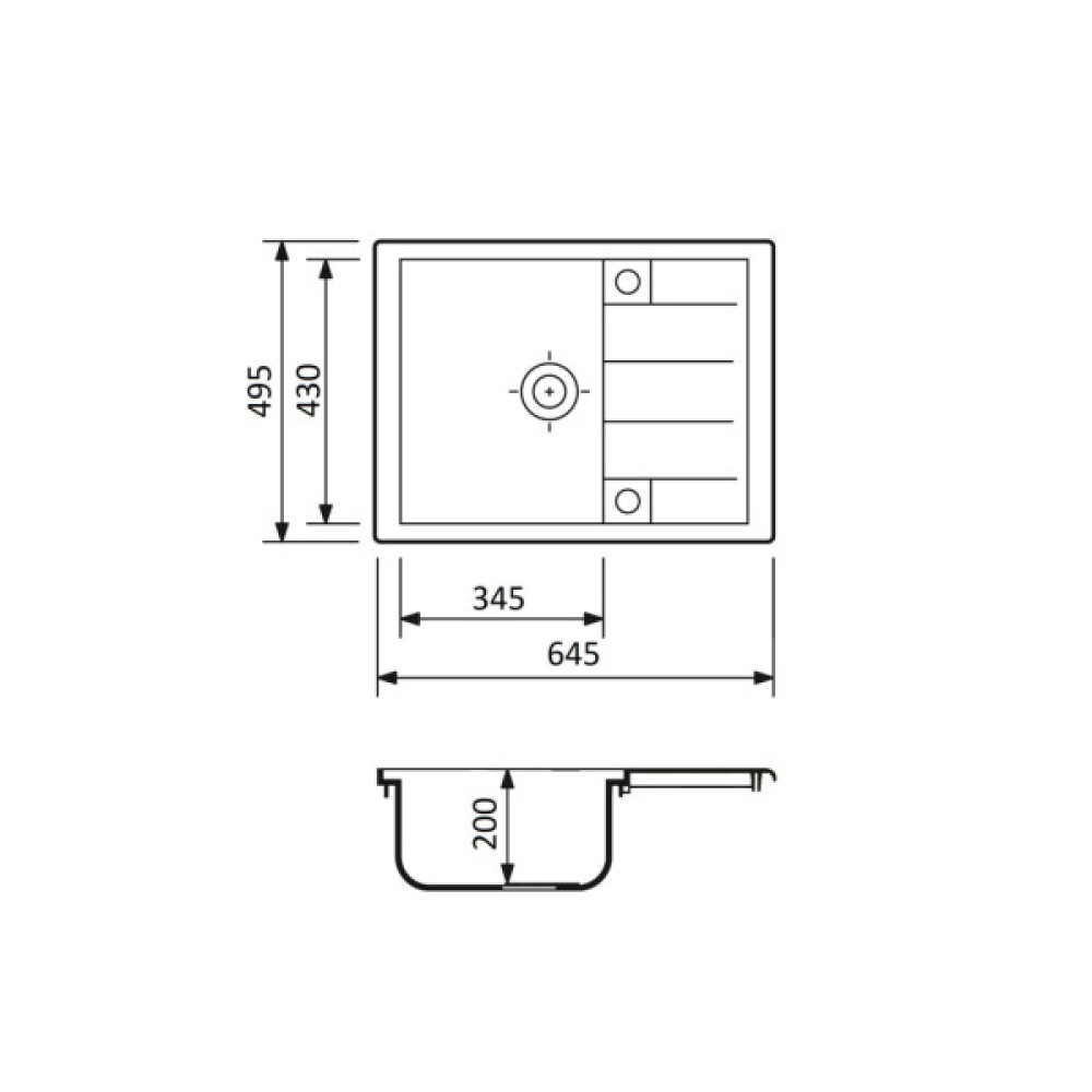 Мийка кухонна Adamant Anila Old stone (182496100310)