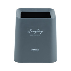 Кошик для паперів Axent Настільний контейнер для сміття, квадратний, сірий (2132-03-A)