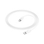 Дата кабель USB-C to USB-C 1.0m Magic silicone PD 60W X87 white HOCO (6931474783264)
