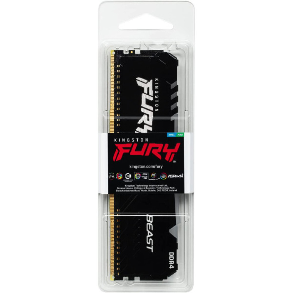 Пам'ять ПК Kingston DDR4 32GB 3600 FURY Beast RGB