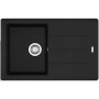 Мийка кухонна Franke Basis, фраграніт, прямокутник, з крилом, 780х500х200мм, чаша - 1, накладна, BFG 611-78, чорний матовий