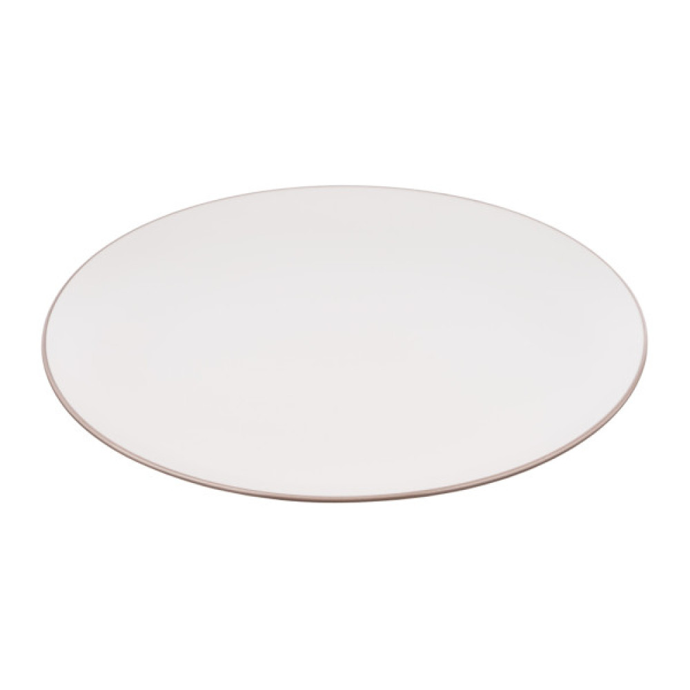 Тарілка Ardesto Asti, 26.9см, кераміка, білий (AR1427AW)