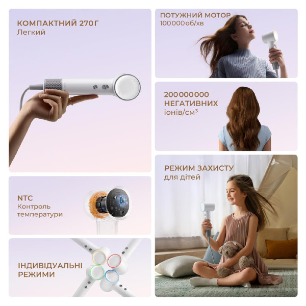 Фен Dreame Hair MINI Pink (AHG11AP)