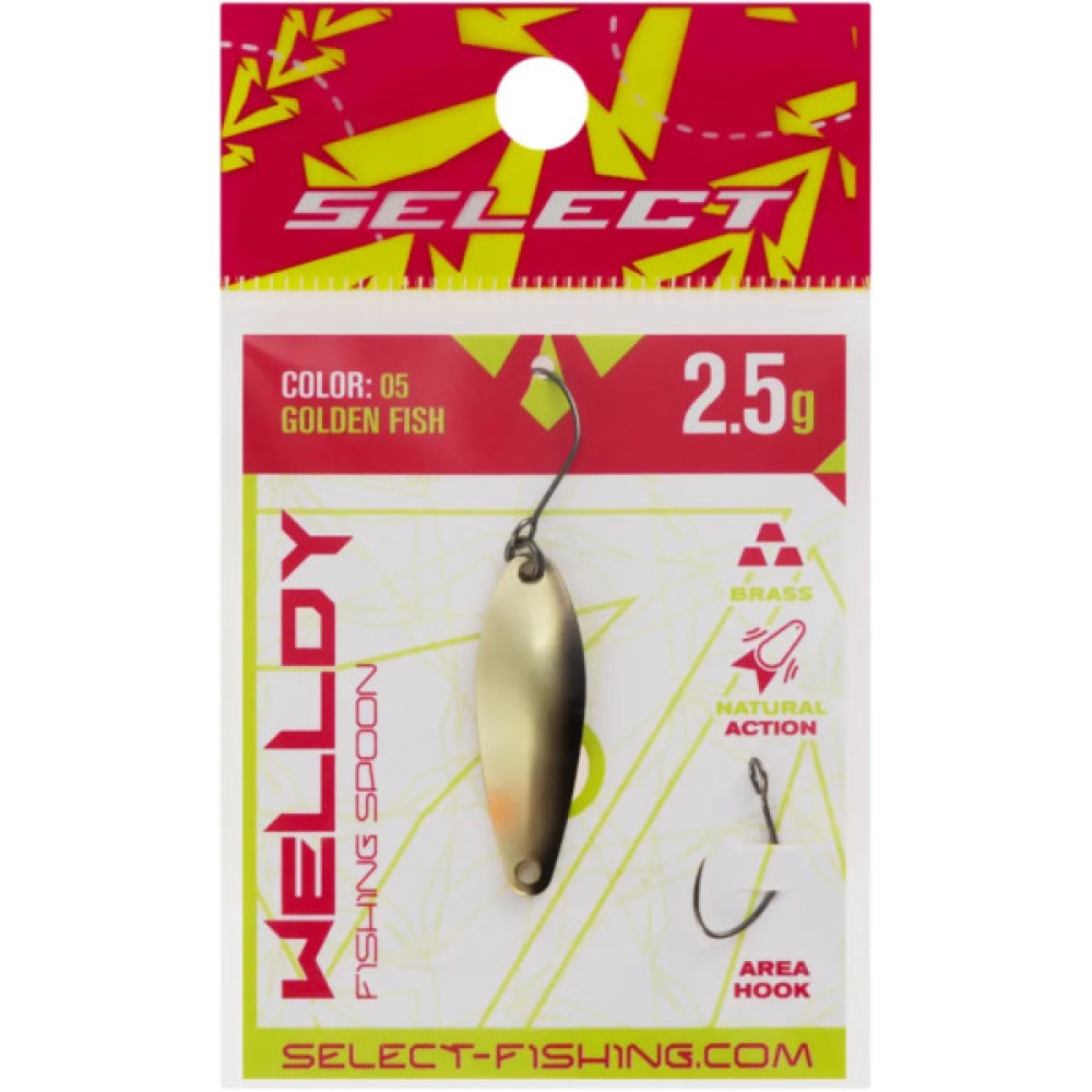 Блешня Select Welldy 2.5g 31mm 05 Golden Fish (1870.81.02)
