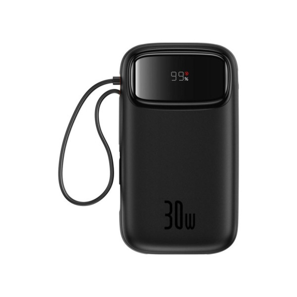 Батарея універсальна Baseus QPow2 20000mAh 30W, with 2*Type-C Cable, Black (P10055009113-00)