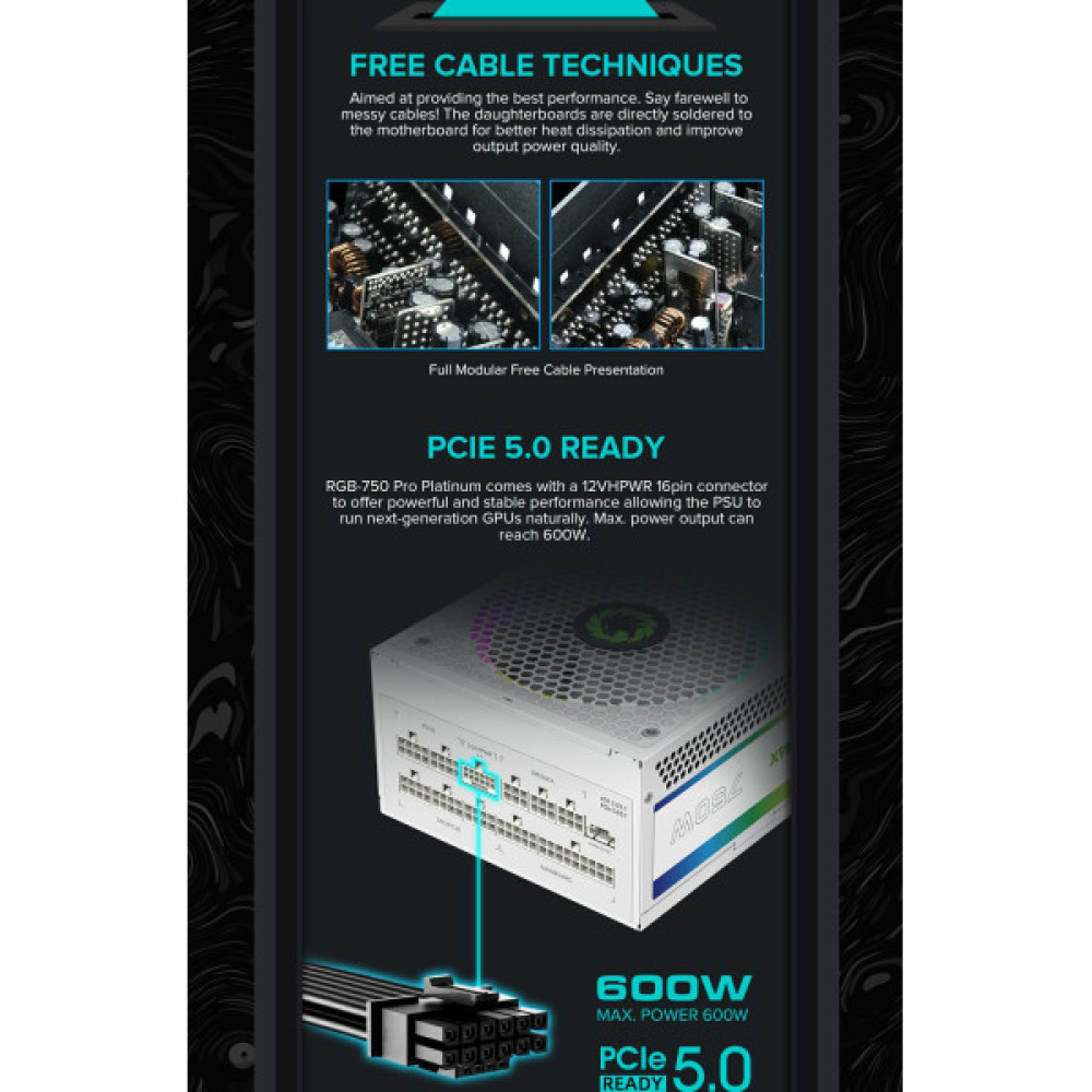 GAMEMAX RGB 750 PRO WH (ATX3.1PCIe5.1)