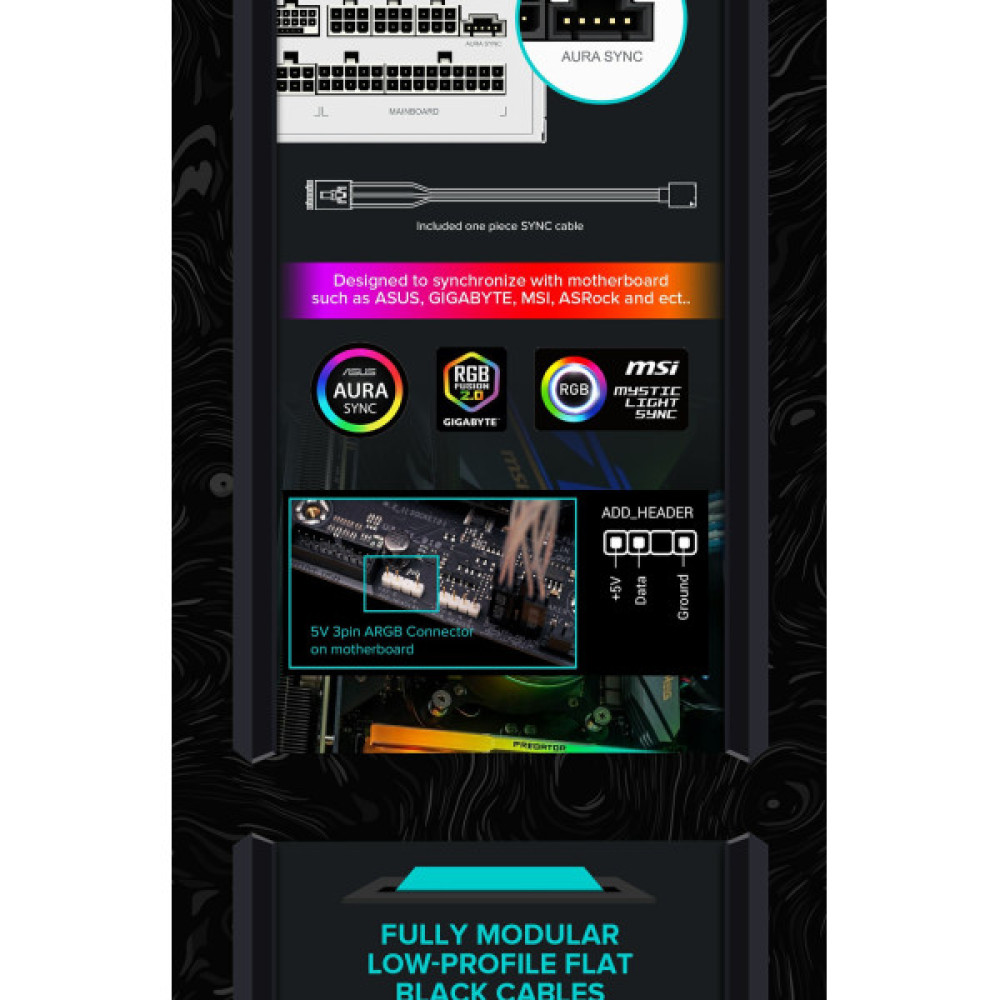 GAMEMAX RGB 750 PRO WH (ATX3.1PCIe5.1)