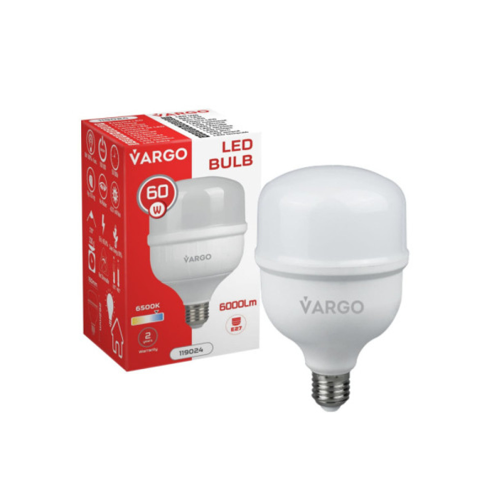 Лампочка VARGO VG-60W E27 6500K