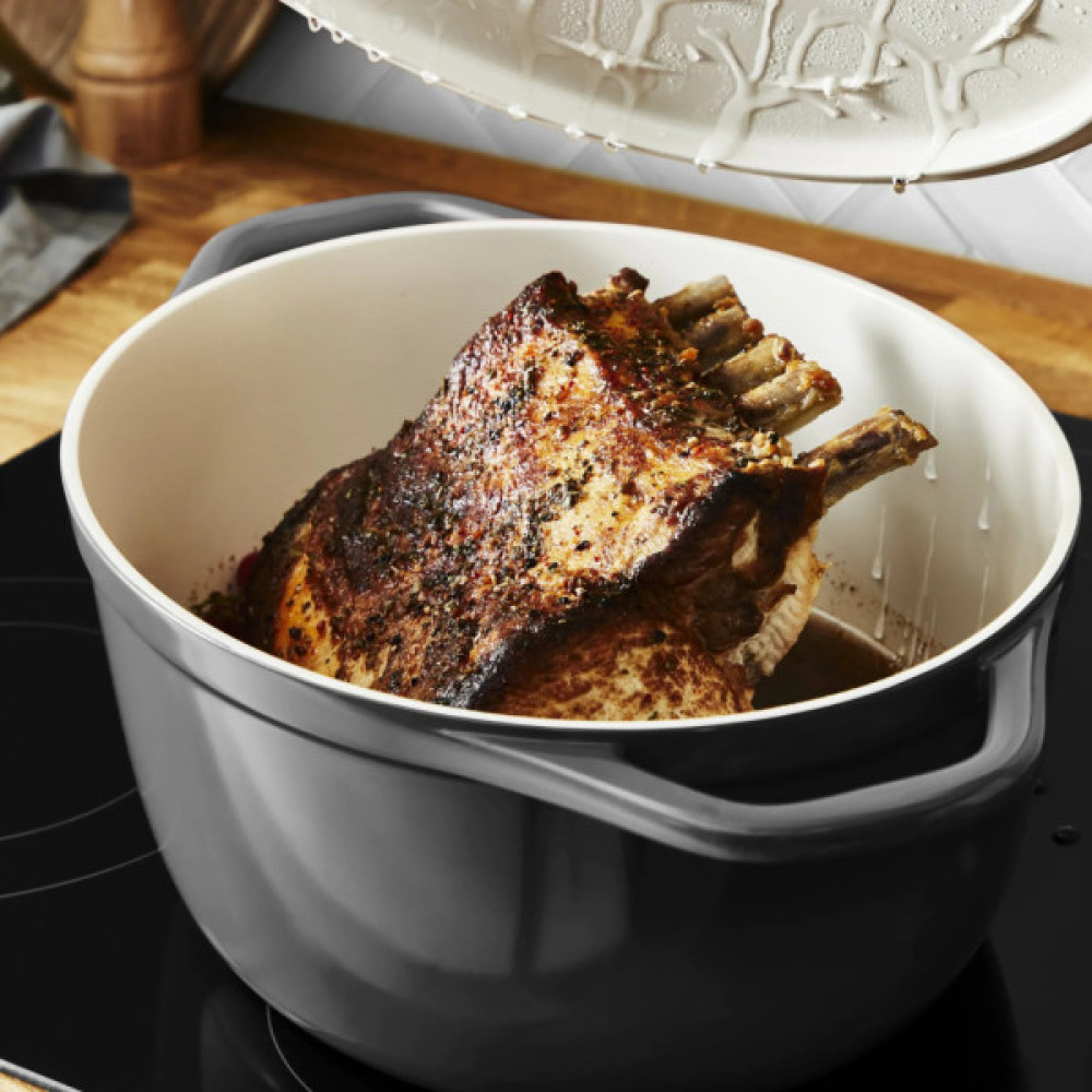 Каструля Tefal Air з кришкою 5.7л чорний (E2558904)