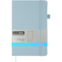Книга записна Buromax Etalon 125x195 мм 96 аркушів в точку обкладинка зі штучної шкіри Блакитна (BM.291360-14)
