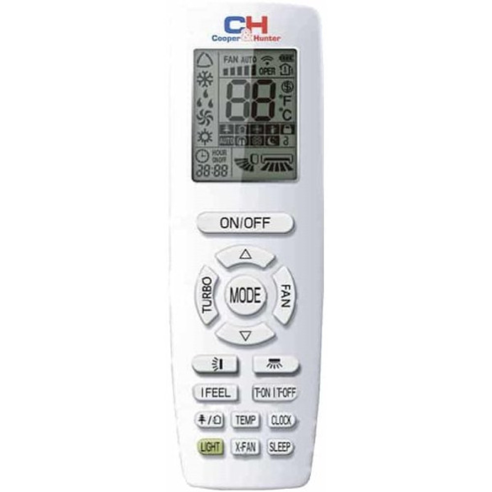 Кондиціонер Cooper&Hunter Vital 70м2 інвертор 24000BTU 6.2кВт A++/A+ -15°С Wi-Fi R32 білий