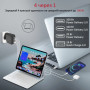 Зарядний пристрій Promate 100W 3xUSB-C + USB-A (ganport4-100pd.black) Зарядний пристрій Promate 100W 3xUSB-C + USB-A (ganport4-100pd.black)