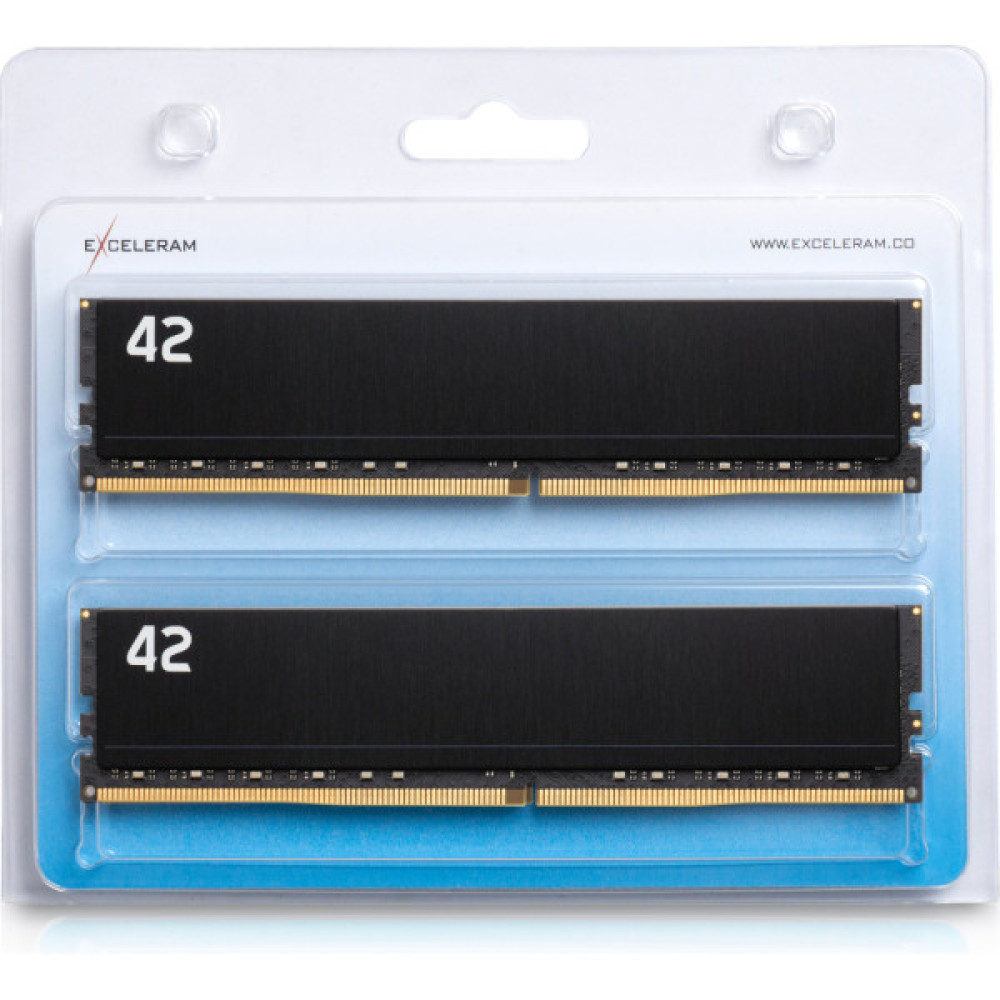 Модуль пам'яті для комп'ютера DDR4 64GB (2x32GB) 3200 MHz 42-Series eXceleram (E-42-002D-64)
