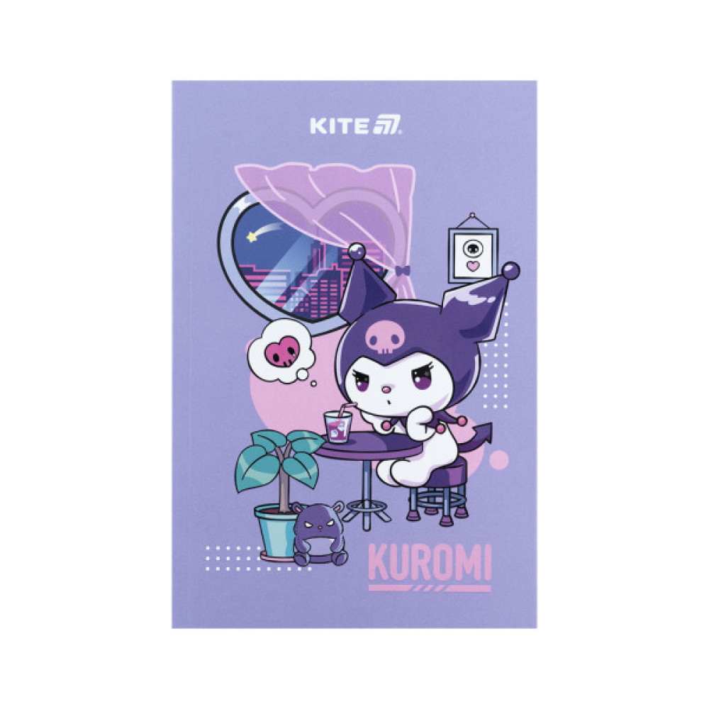 Блокнот Kite А5 Kuromi термобіндер, 64 аркуші, нелінований (HK25-193)