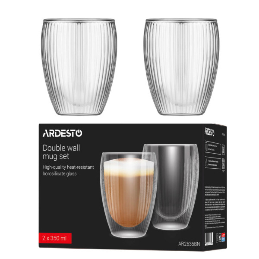 Набір склянок Ardesto 350 мл 2 шт (AR2635BN)