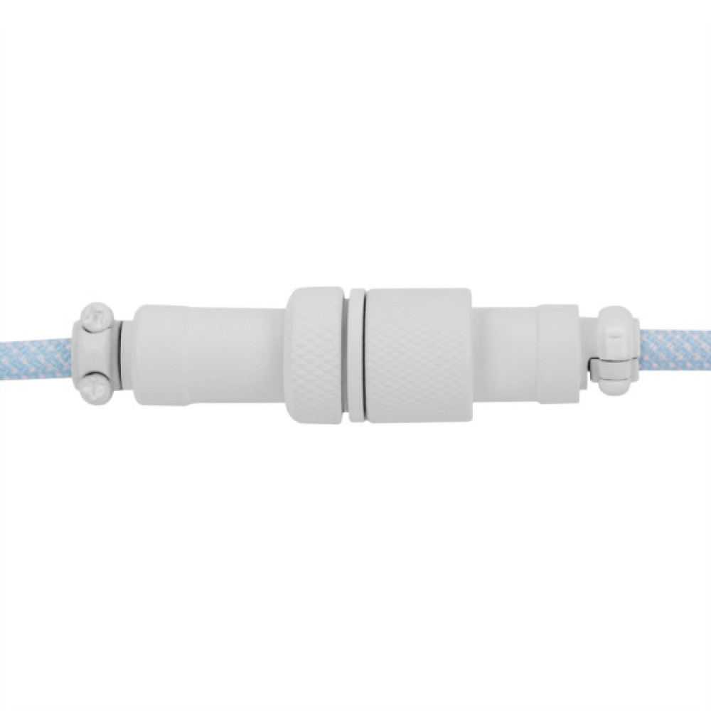 Дата кабель USB-C + USB A to USB-C 1.36m Coiled Aviator blue Keychron (CAB19_KEYCHRON)