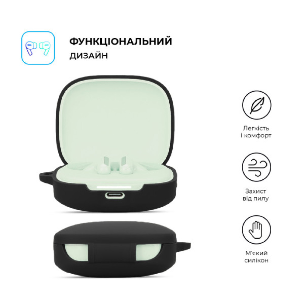 Чохол для навушників Armorstandart Hang Case для Xiaomi Redmi Buds 6 Black (ARM83390)