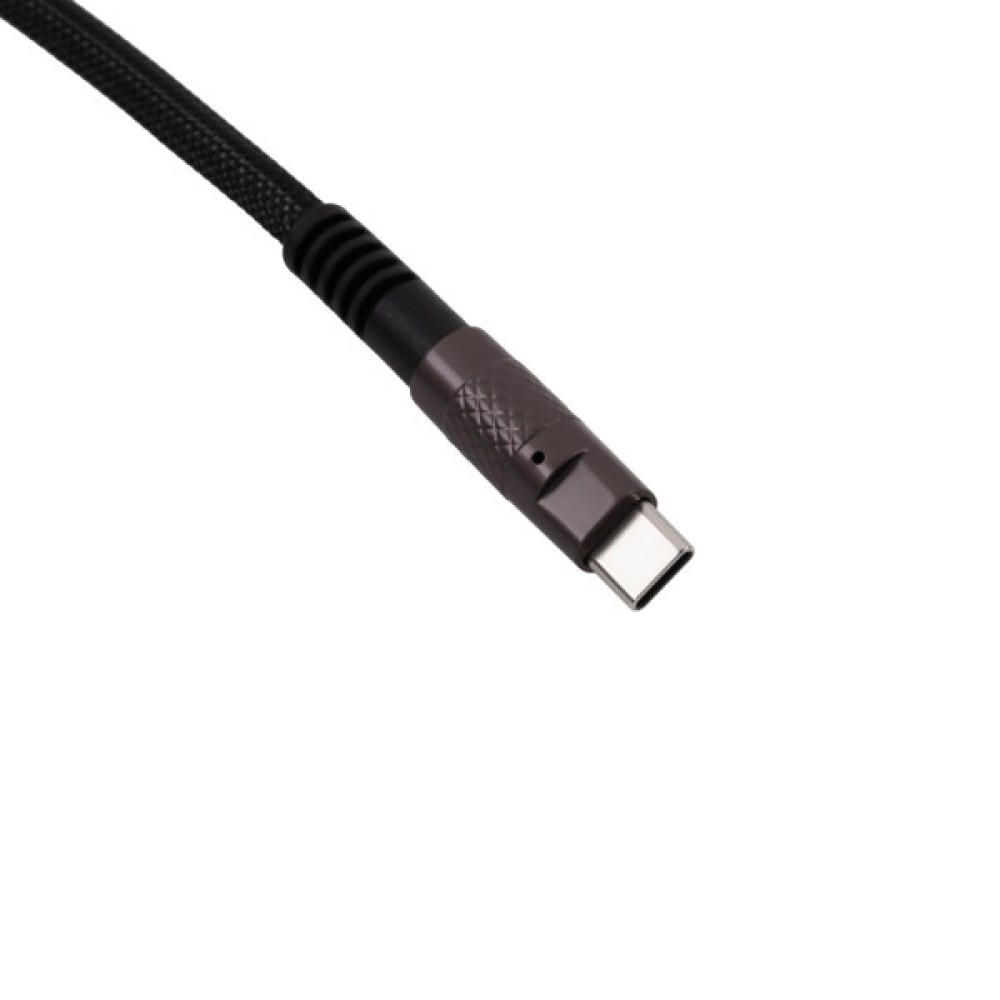 Дата кабель USB-C + USB A to USB-C 1.0m Double-Sleeved Geek black Keychron (CAB21_KEYCHRON)