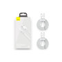 Дата кабель USB 2.0 AM to USB-C 1.5m 5A Simple WisdomKit (2PCS) white Baseus (TZCATZJ-02) Дата кабель USB 2.0 AM to USB-C 1.5m 5A Simple WisdomKit (2PCS) white Baseus (TZCATZJ-02)