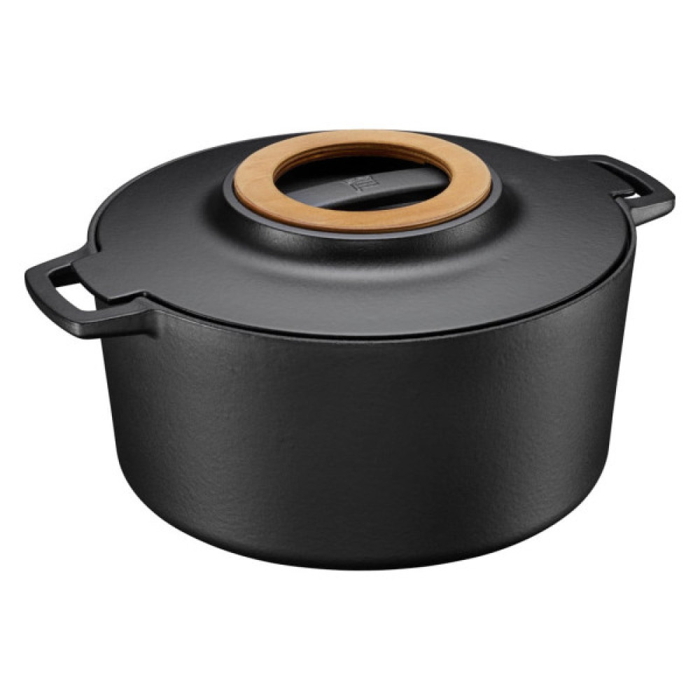 Каструля Fiskars Norden чавунна 6 л чорна (1026566)