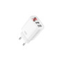 Зарядний пристрій XO L95 (2USB/2.4A) + USB - Lightning White (XO-L95-L)