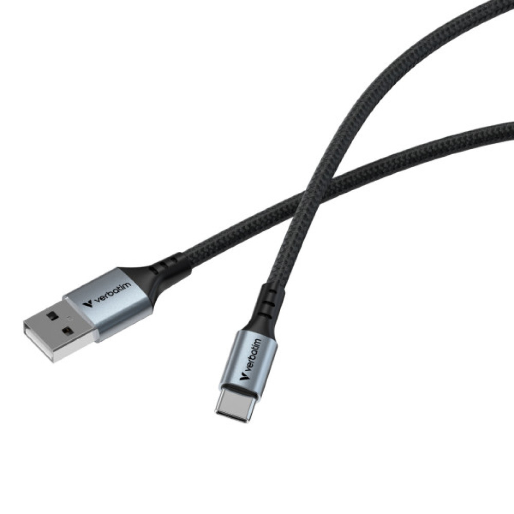 Дата кабель USB 2.0 AM to USB-C 1.2m black Verbatim (31843)