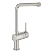 Змішувач для кухні Grohe Vento, довж.виливу - 210мм, поворотний, 1важіль, супер сталь