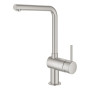 Змішувач для кухні Grohe Vento, довж.виливу - 210мм, поворотний, 1важіль, супер сталь