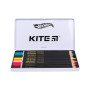 Олівці кольорові Kite Hot Wheels тригранні 12 шт (HW21-058) Олівці кольорові Kite Hot Wheels тригранні 12 шт (HW21-058)
