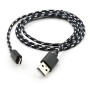 Дата кабель USB 2.0 AM to Micro 5P 2color nylon 1m black Vinga (VCPDCMBN31BK) Дата кабель USB 2.0 AM to Micro 5P 2color nylon 1m black Vinga (VCPDCMBN31BK)