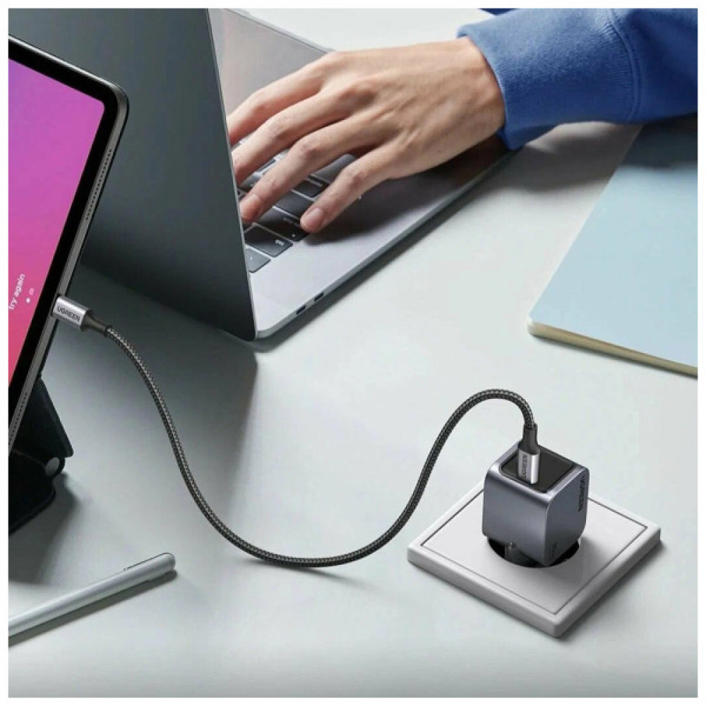 Зарядний пристрій Ugreen USB-C PD30W GaN X703 gray (35006)