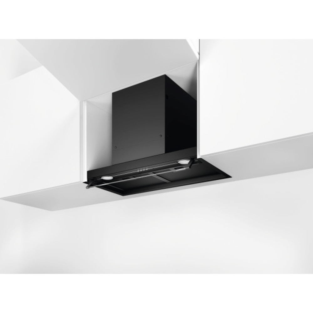 Витяжка Electrolux вбудована, 60см, 600м.куб/год., чорний