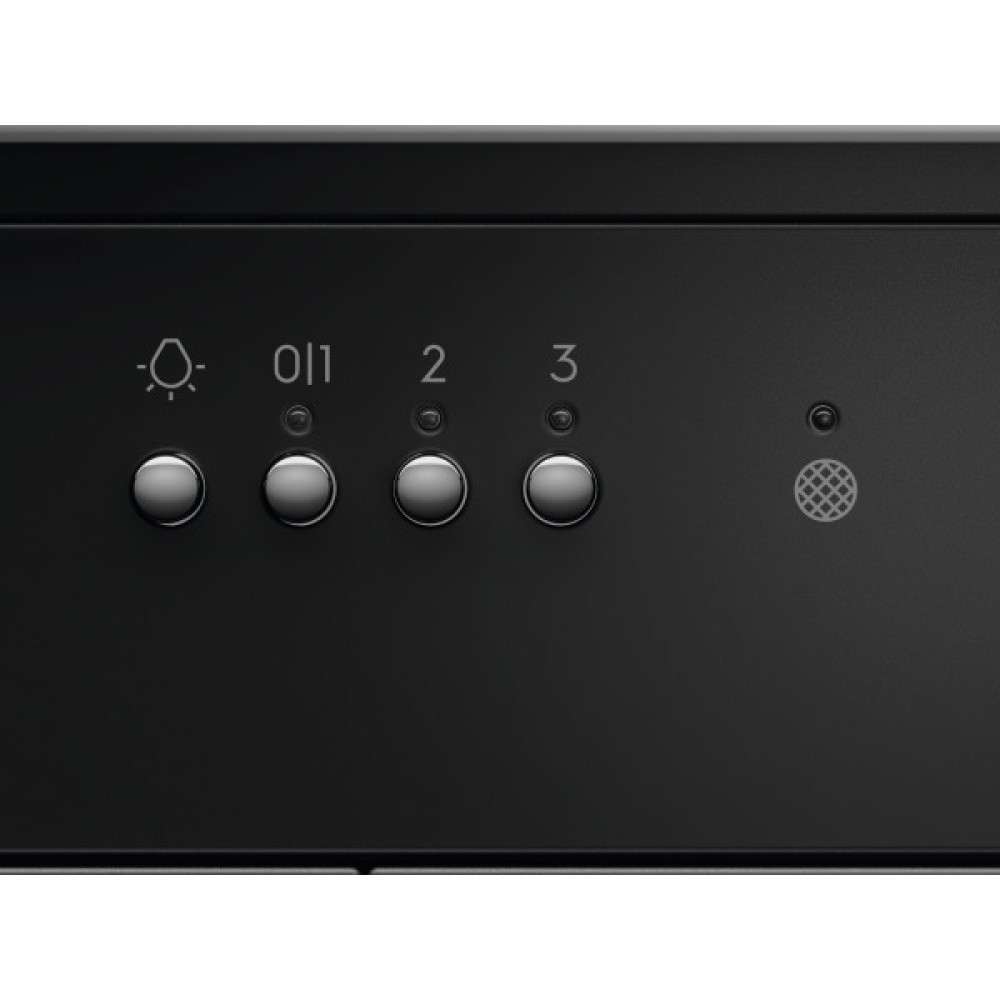 Витяжка Electrolux вбудована, 60см, 600м.куб/год., чорний