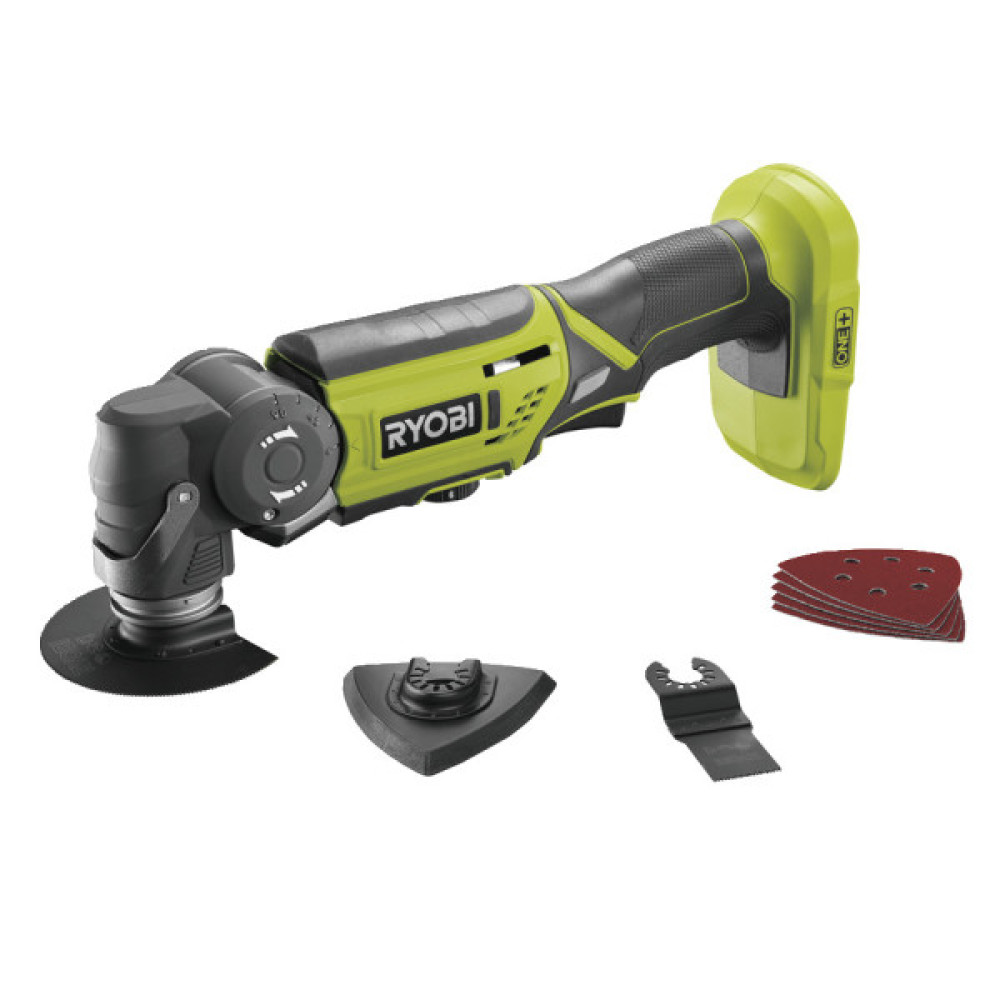 Багатофункціональний інструмент акумуляторний реноватор Ryobi ONE+ R18MT-0 18В 10000-20000об·хв кут коливань 3.2° 1кг без АКБ та ЗП