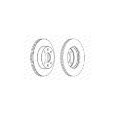 Гальмівний диск FERODO DDF1521