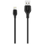 Дата кабель USB 2.0 AM to Lightning 1.0m 2.1A black XO (XO-NB-103-L-1-BK)