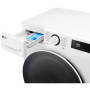 Пральна машина LG фронтальна, 9кг, 1200, A, 48см, дисплей, пара, інвертор, білий