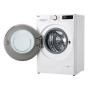 Пральна машина LG фронтальна, 9кг, 1200, A, 48см, дисплей, пара, інвертор, білий