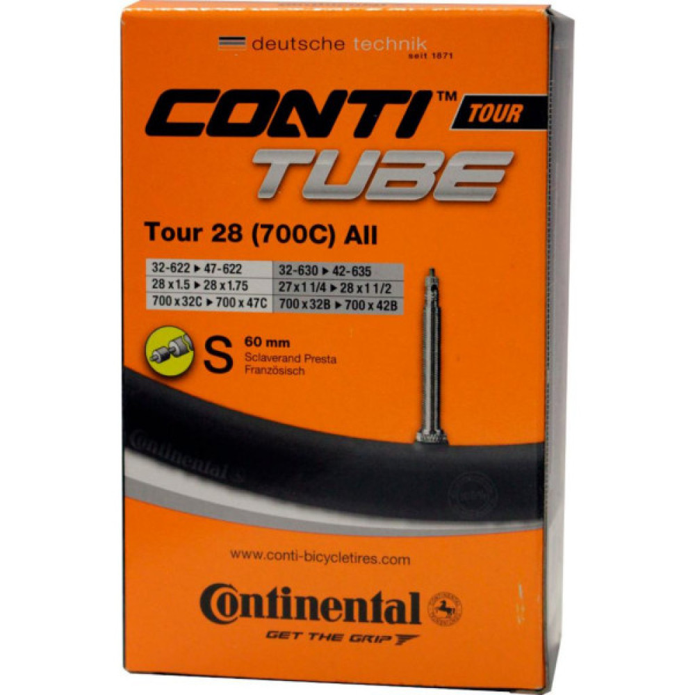 Велосипедна камера Continental Tour 28" All 32-622 / 47-622 PR60mm (182041)