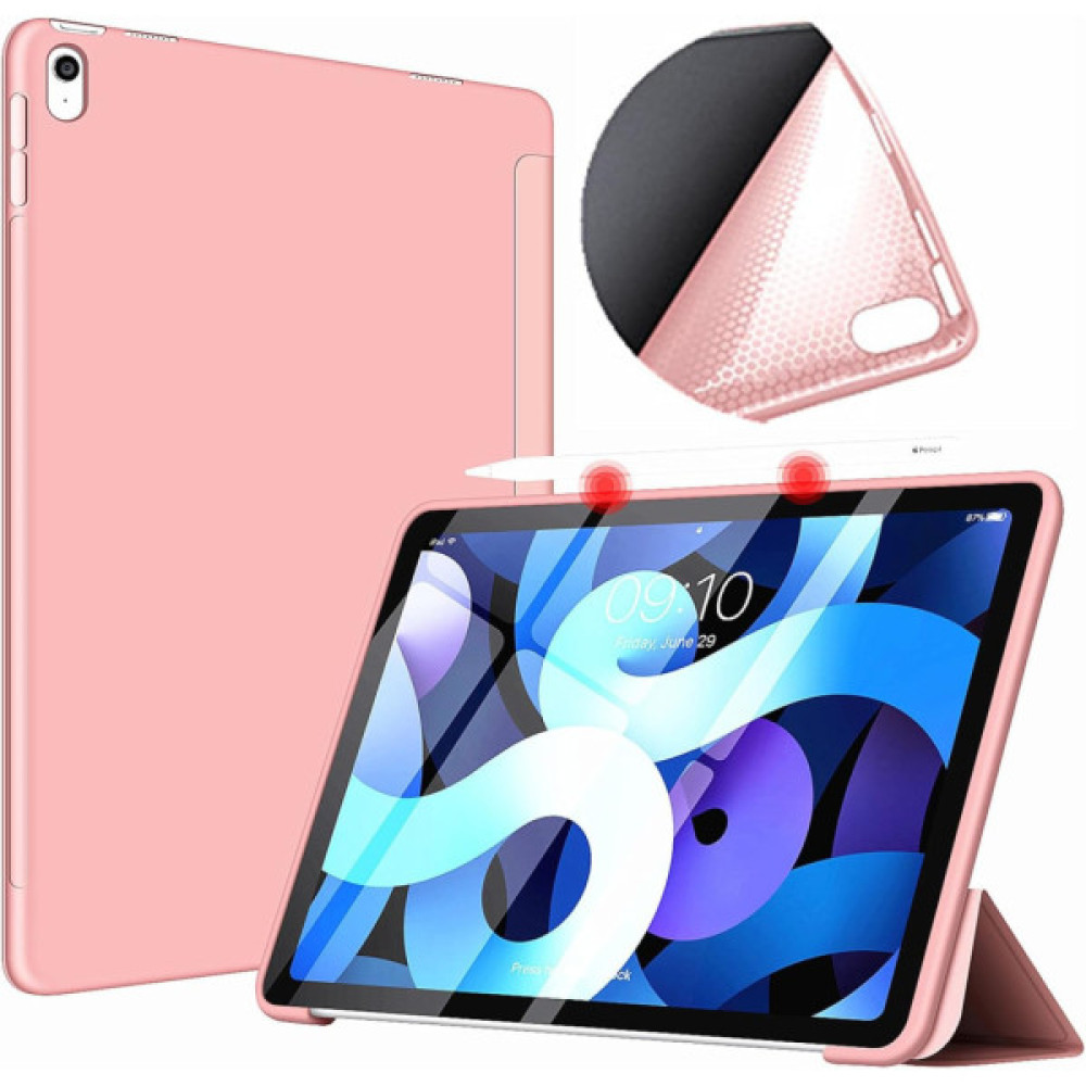 Чохол до планшета BeCover Tri Fold Soft TPU Silicone Apple iPad Air (4/5) 2020/2022 10.9" Pink (711133) Чохол до планшета BeCover Tri Fold Soft TPU Silicone Apple iPad Air (4/5) 2020/2022 10.9" Pink (711133)