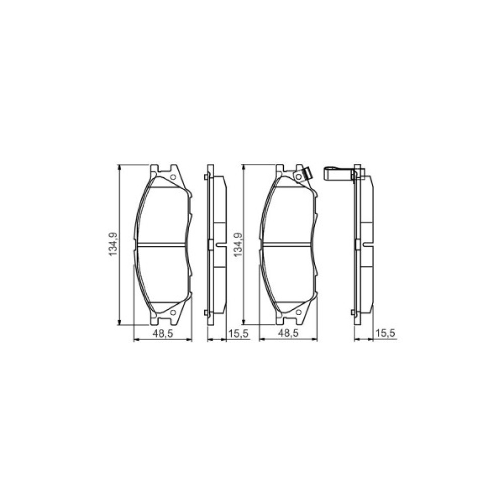Гальмівні колодки Bosch 0 986 495 146 Гальмівні колодки Bosch 0 986 495 146