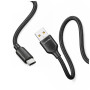 Дата кабель USB 2.0 AM to USB-C 1.0m 3A TPE embossed black ColorWay (CW-CBUC101-BK)