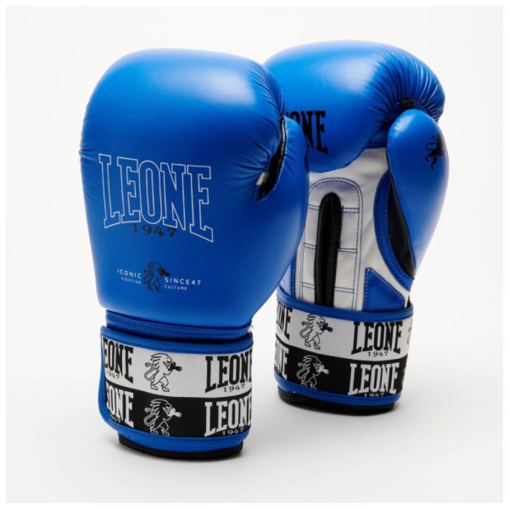 Боксерські рукавички Leone GN208 Iconic Blue 10 унцій (GN208_Blue_10oz)