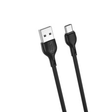 Дата кабель USB 2.0 AM to USB-C 2.0m 2.1A black XO (NB200-TC-BK)